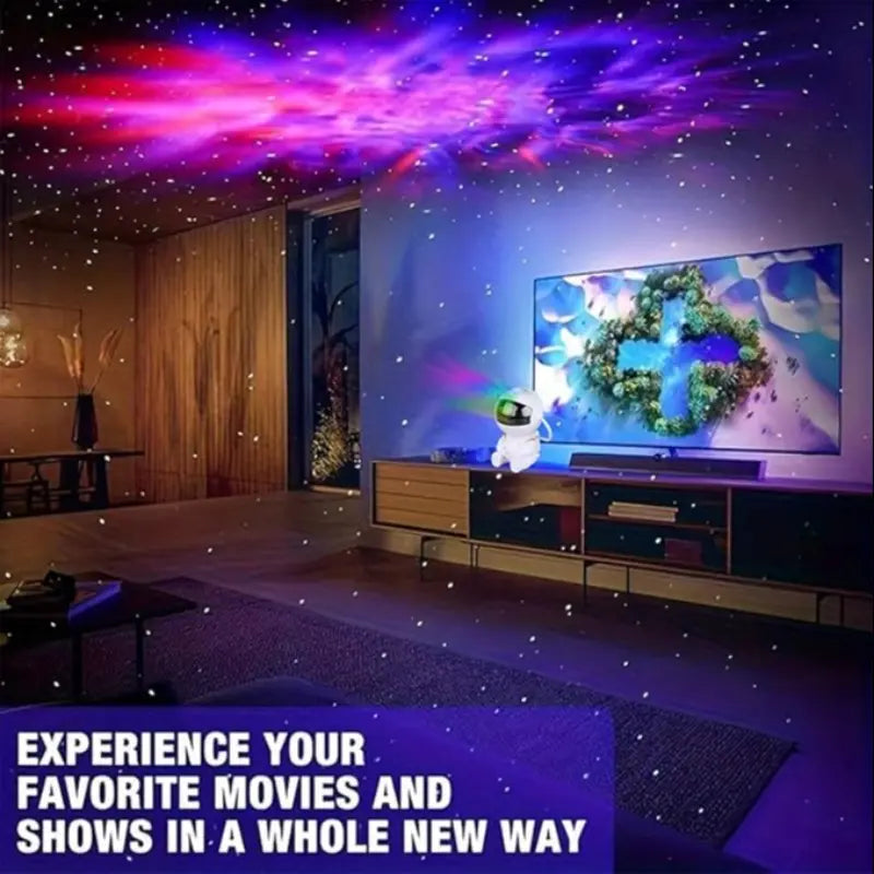 USB Powered Aurora Night Light with Starry Sky Projection for Bedroom, Gaming Room & Desk Setup