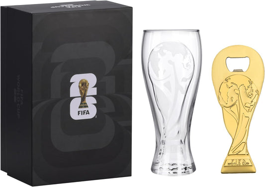 FIFA World Cup 2026 Official Gift Set — Beer Mug + Trophy Bottle Opener