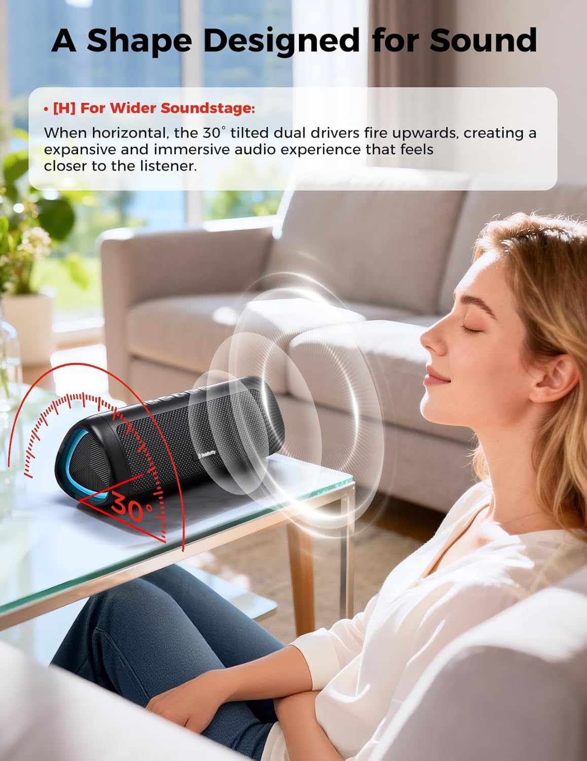World Cup Party Speaker — 20H Waterproof Bluetooth with Light Show & TWS Pairing