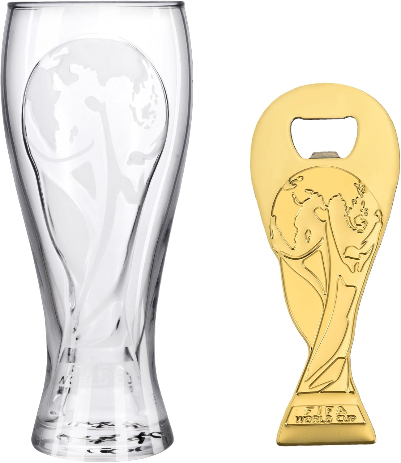 FIFA World Cup 2026 Official Gift Set — Beer Mug + Trophy Bottle Opener