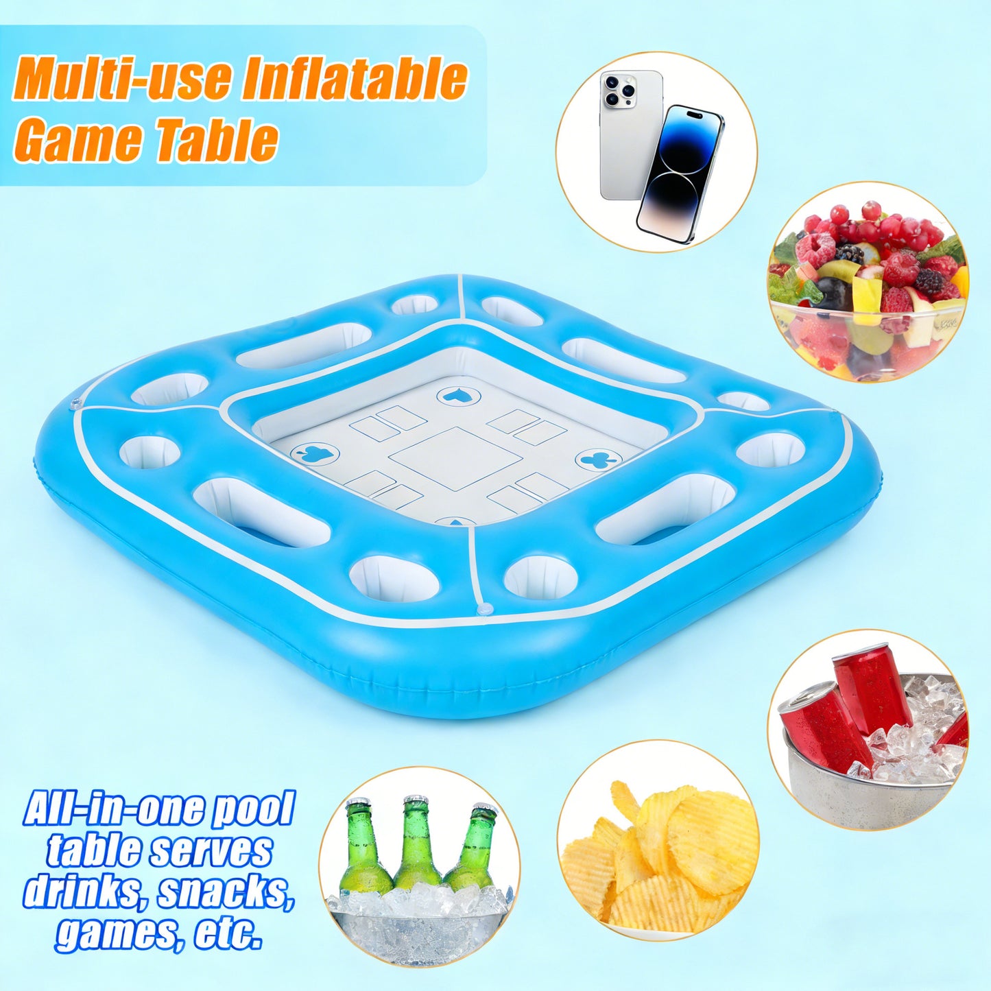 World Cup Pool Party Drink Tray — Floating Beverage Holder